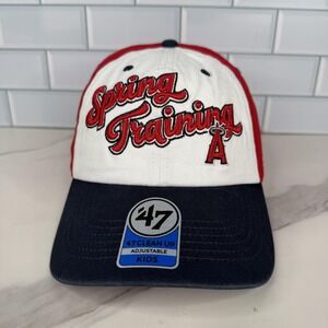 Los Angeles Angels Hat Cap Strap Back Youth Kids Spring‎ Training 47 Clean Up